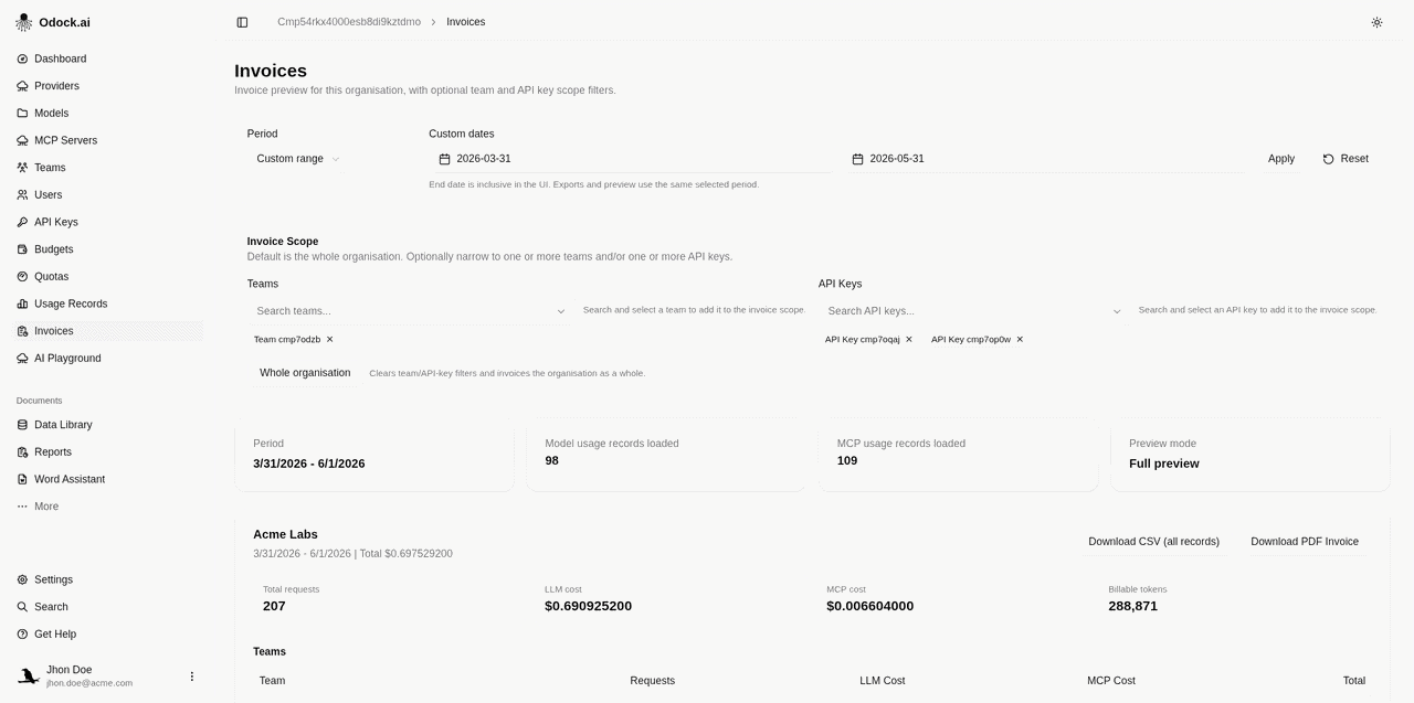 Download PDF Invoice