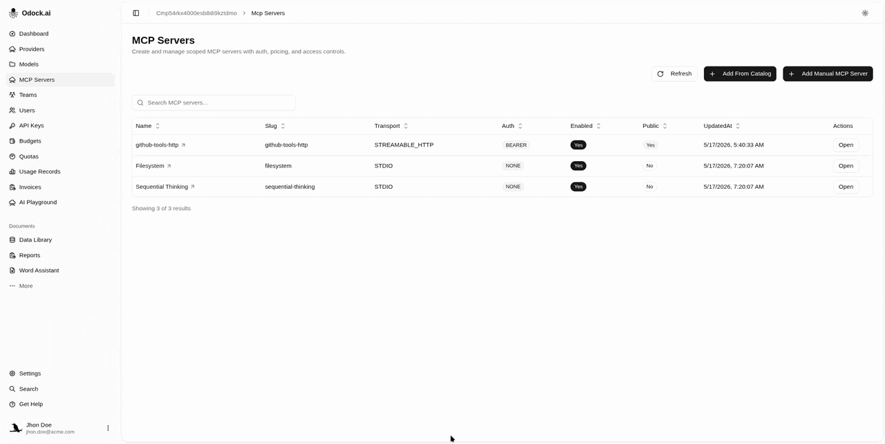 Add apikey access to MCP server