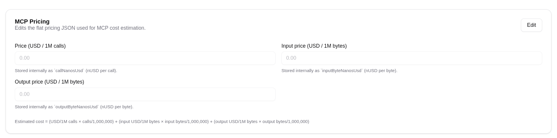 Edit Mcp Pricing