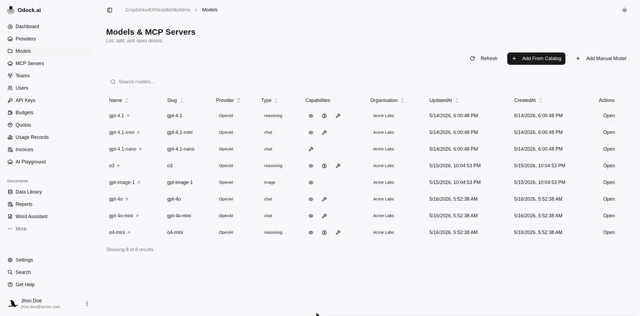 Add a model manually