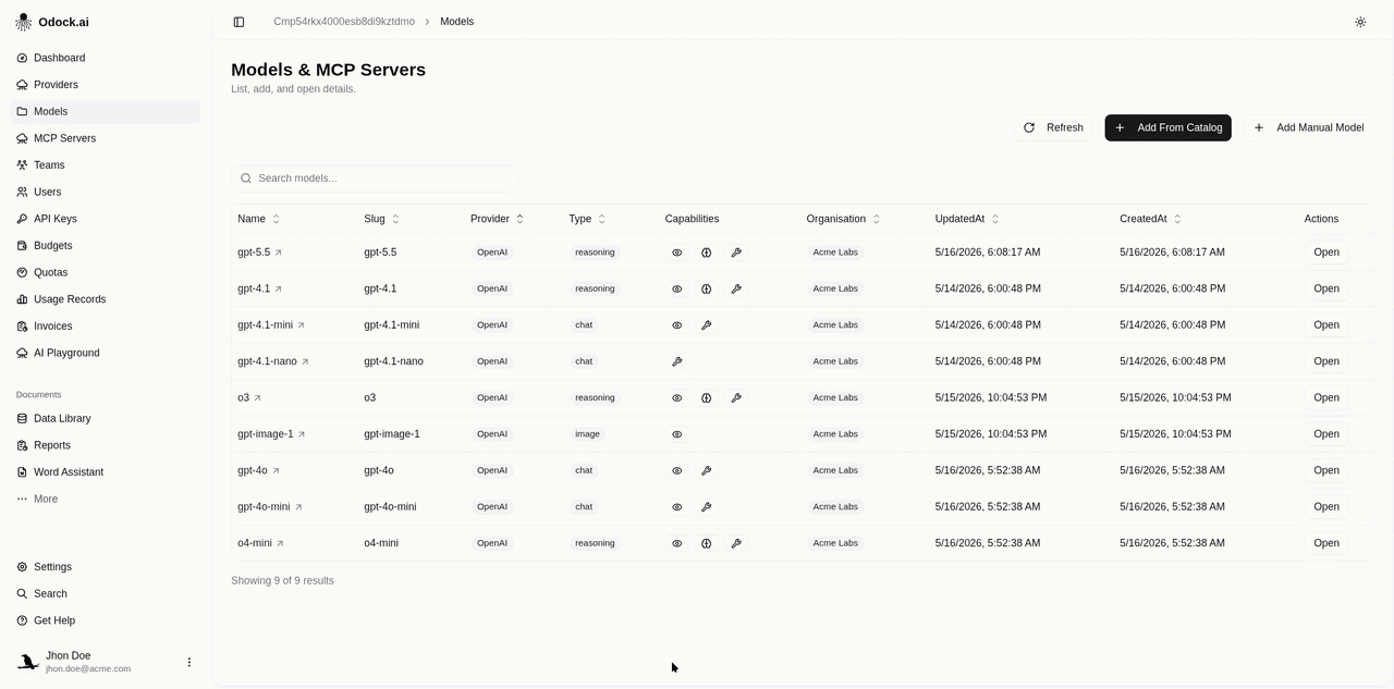 Add a model manually