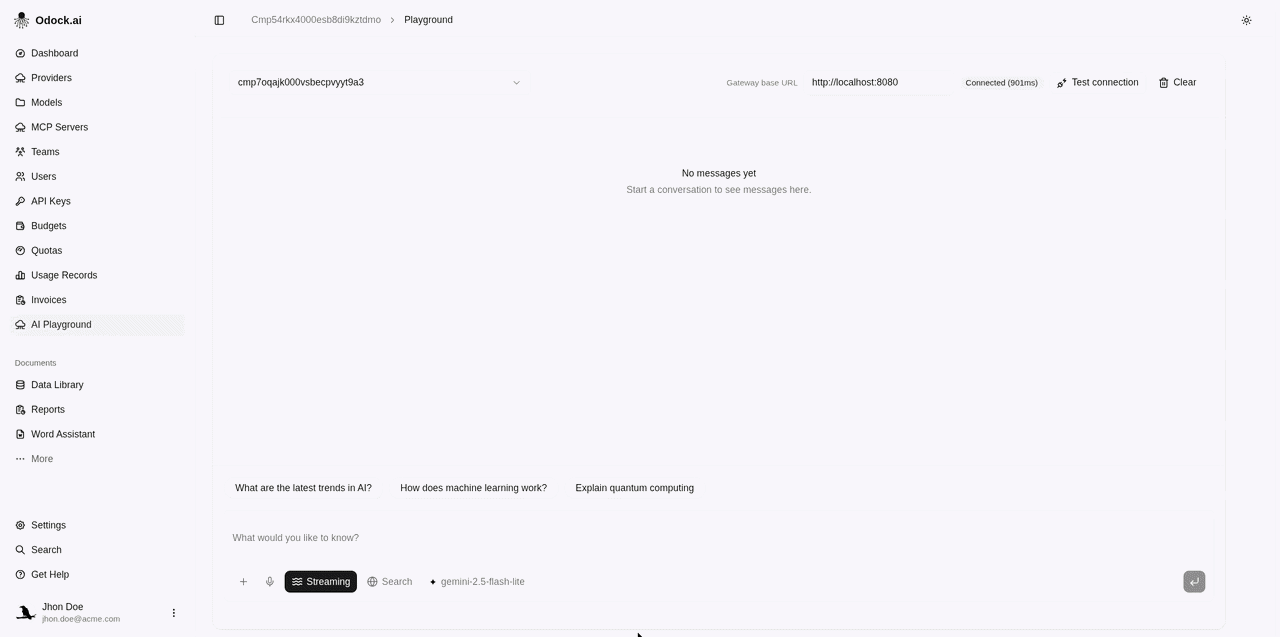 Select a model and query it
