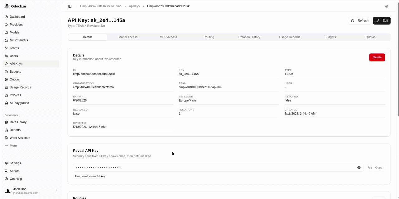 Routing Tab overview