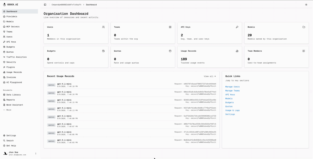 'Security Console overview — stat tiles, activity timeline, and heatmap'