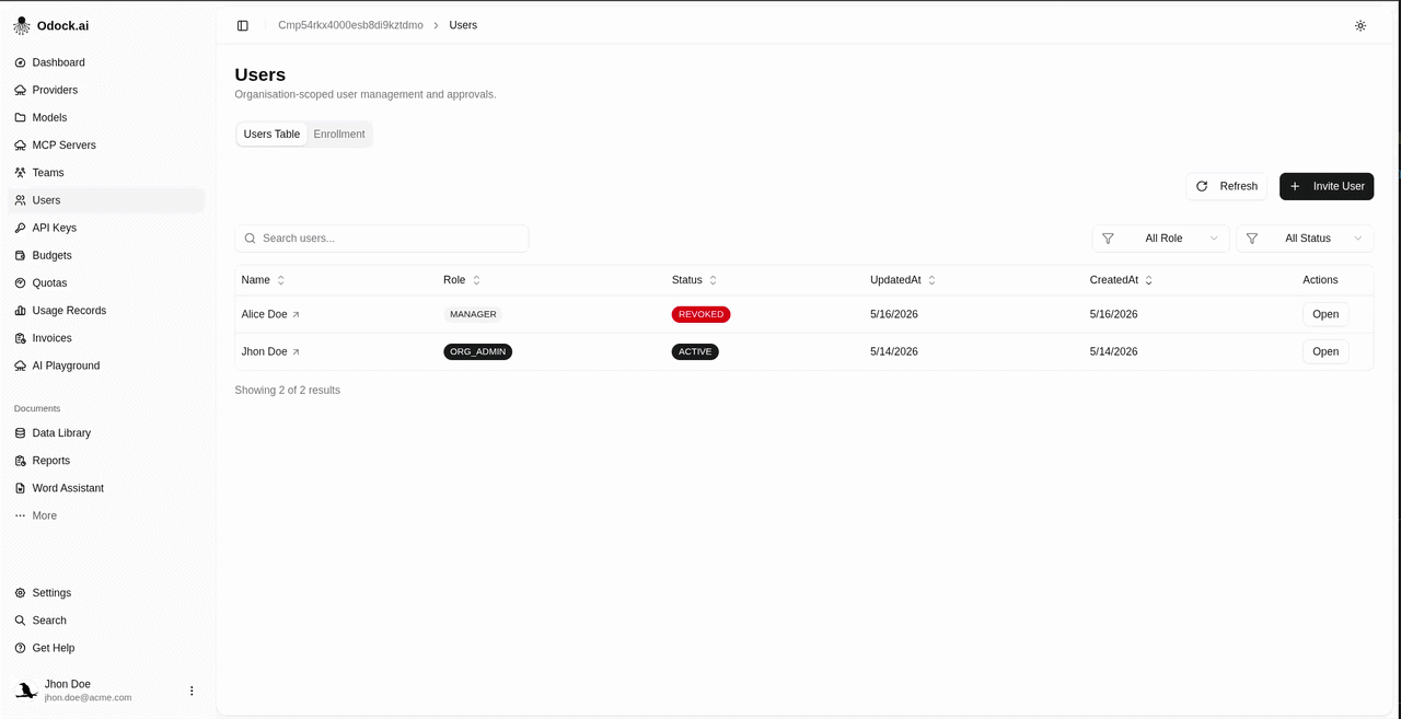 Add new prefilled user