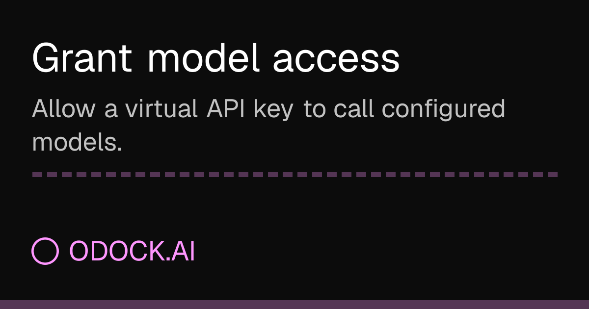 Grant model access