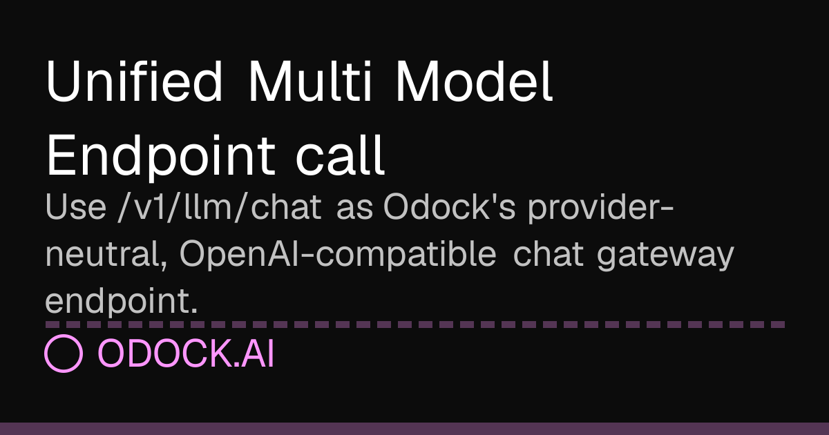 Unified Multi Model Endpoint call